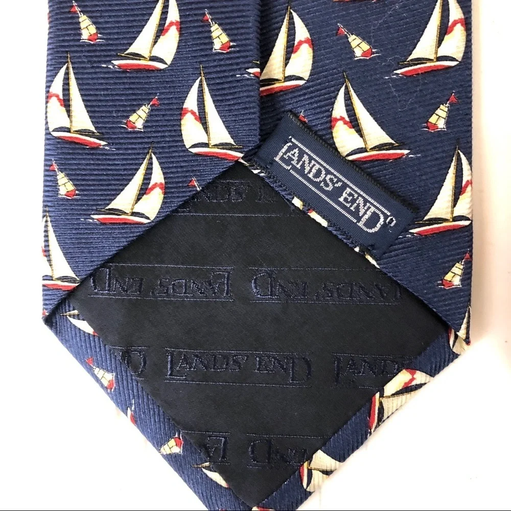Set of 2 Sailing Ties Lands’ End Long